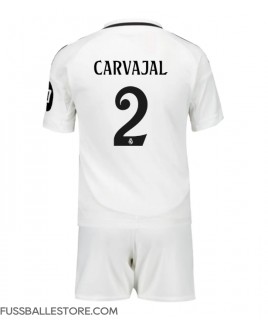 Günstige Real Madrid Daniel Carvajal #2 Heimtrikotsatz Kinder 2024-25 Kurzarm (+ Kurze Hosen)